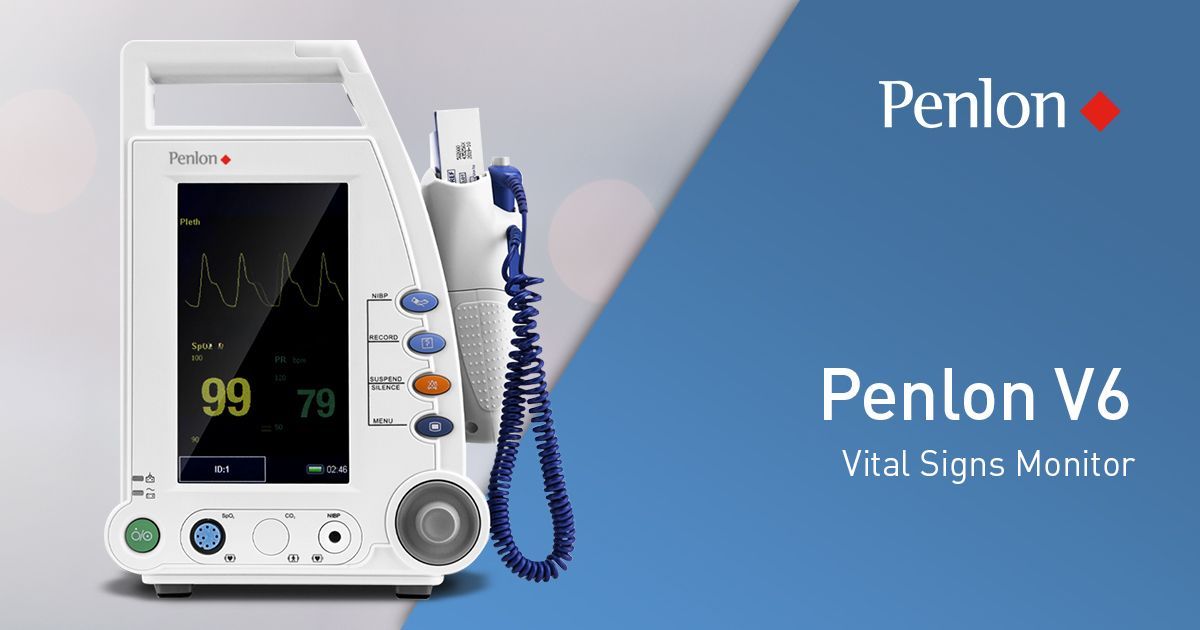 PenlonGlobal's tweet image. The #Penlon V6 #VitalSigns Monitor is designed to continuously monitor SpO2, NIBP and CO2 of adult, paediatric &amp;amp; neonatal patients. The V6 can display, review, save and print the #monitoring information.

Learn more: penlon.com/product/v6/

#Healthcare #MedicalDevices