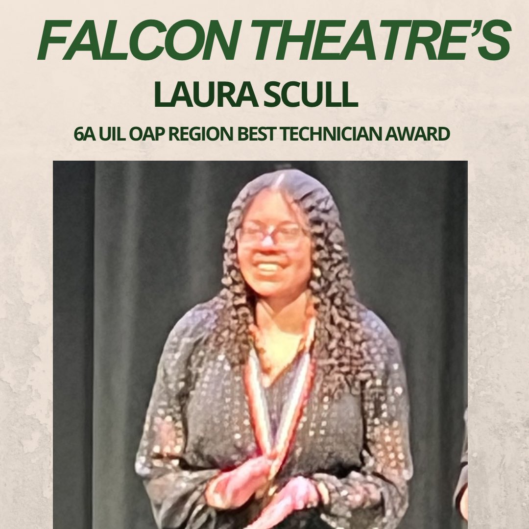 TCHSTBoosters's tweet photo. William Shakespeare would be on his feet applauding this one. 
Falcon Theatre… y’all were magical. 💜
Turner Clegg – Honorable Mention All-Star Cast William Sampson – Honorable Mention All-Star Cast Mia Landsman – All-Star Cast Laura Scull – Best Individual Technician #uiloap https://t.co/6kfTZxNrEX