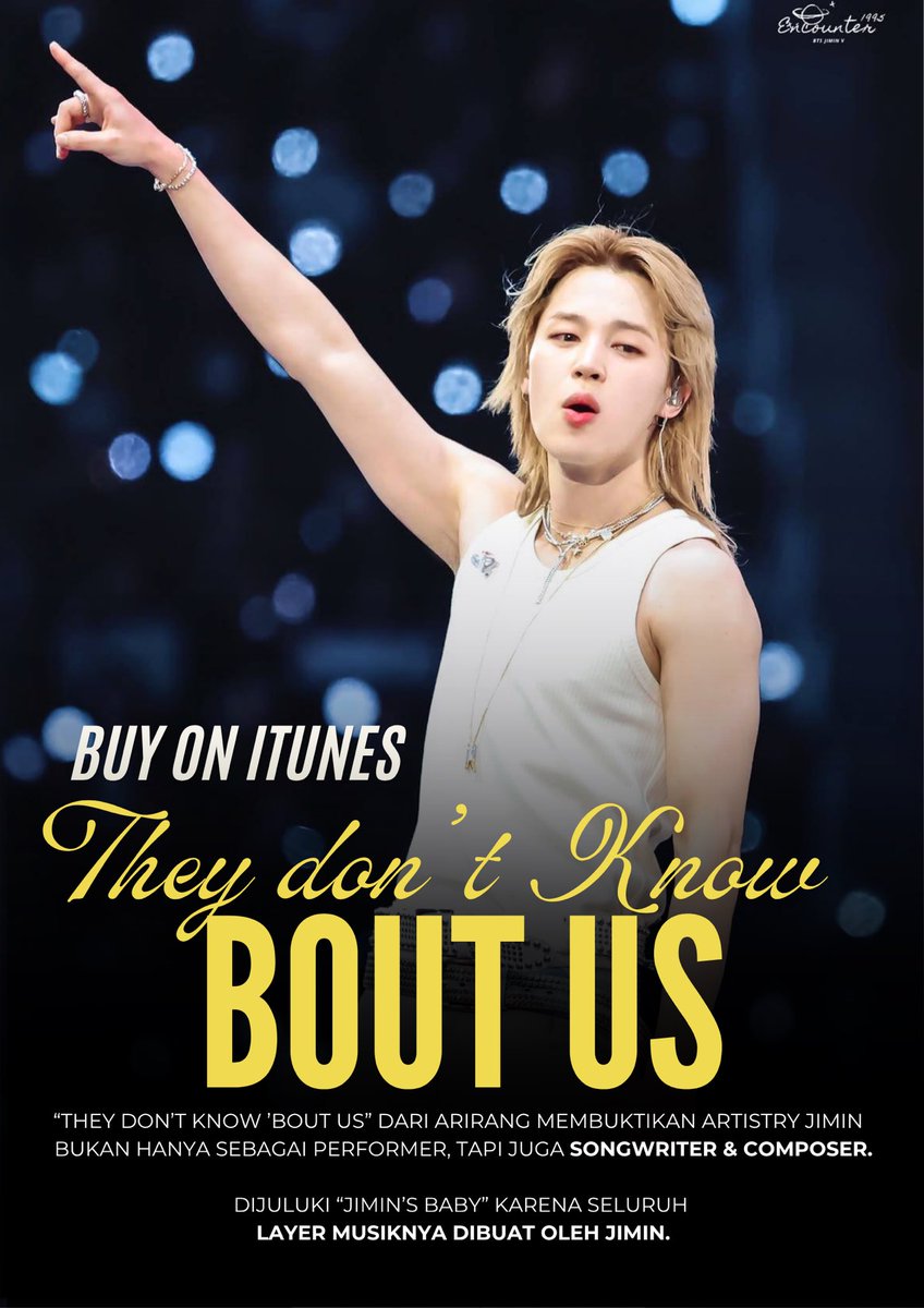 PJM_INA's tweet photo. 📢 INDOMY & JIMIN BIASED

Mass buying lagu ‘They Don't Know 'Bout Us’ di iTunes sudah dimulai 🎶
Ayo sama sama kita naikkan lagunya dan tunjukkan bukti dukungan kita untuk Jimin 💜

Yang perlu dana, silahkan DM ke akun @PJM_INA

Bantu retweet dan bantu sebarkan, supaya banyak yang join!!!