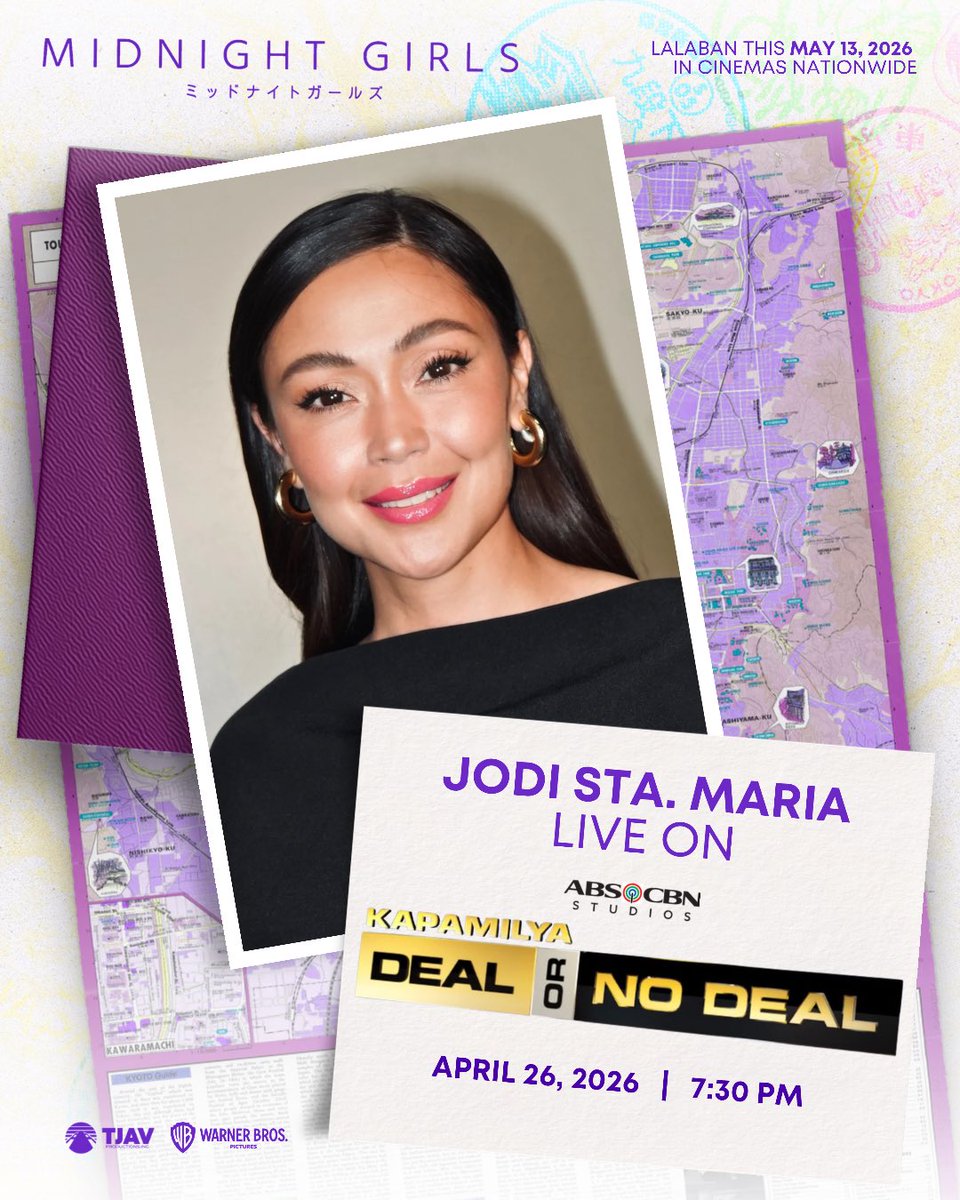 Abangan si Midnight Girl Vicky #JodiStaMaria sa pinakabagong season ng #KapamilyaDealorNoDeal ngayong April 26, 7:30PM!

Watch more of Jodi Sta. Maria sa #MidnightGirls in cinemas MAY 13!