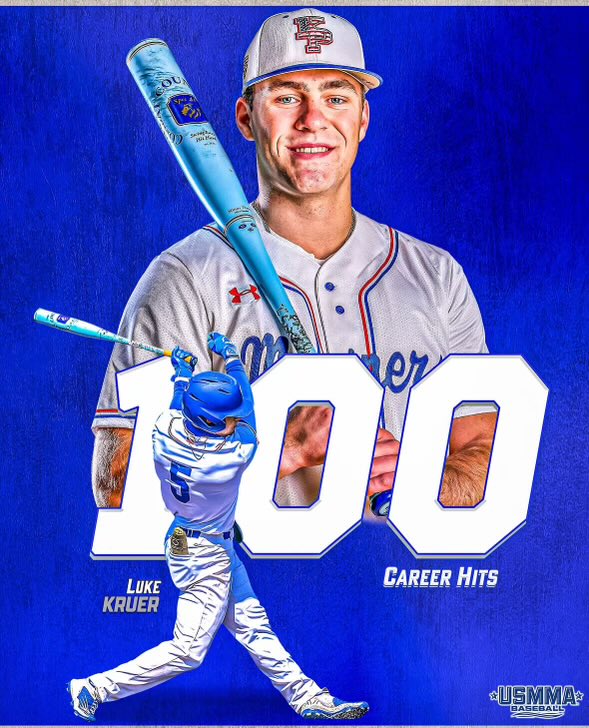 USMMA_Baseball's tweet photo. Congratulations to Luke on being one of the fastest in school history to reach this milestone! His hard work and passion for the game are something we all are excited to see every day! https://t.co/JGsrY1OkTf