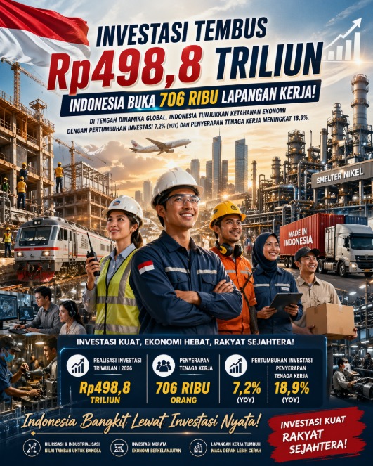 bellatikabel's tweet photo. Investasi tinggi = lapangan kerja baru! Yuk, dukung pemerintah untuk bikin peluang kerja yang lebih banyak bagi kita semua! 💪✨ https://t.co/0fmkXUpj1d