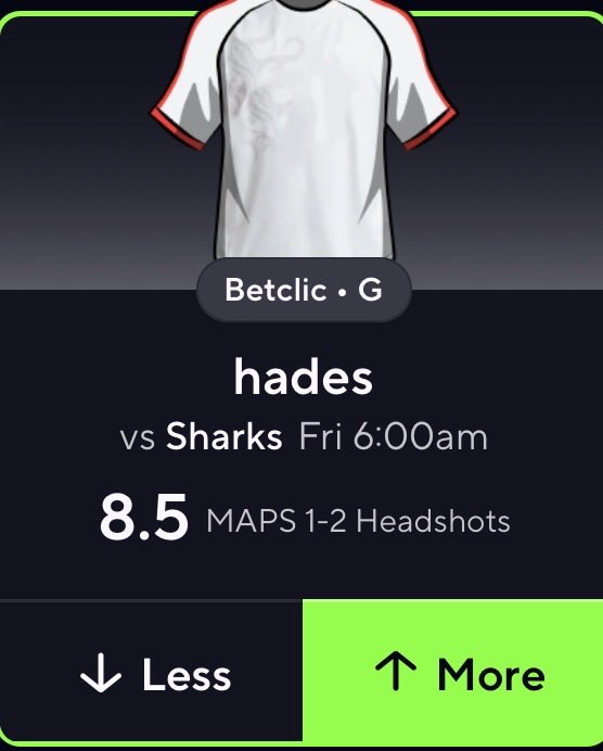 OMNIA_BETS's tweet image. Hades O 8.5 Headshots (Awper) 🔥

Some Nuke action? Some OVP/MRG action? Should be cash. Sharks will be goldfish tmw 🦈🚫 

@OMNIA_BETS 

#Prizepicks #CS2 #CSGO #GamblingX