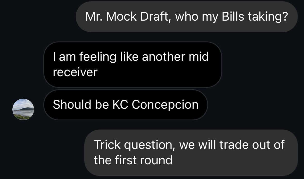 Zpelly004's tweet photo. @BuffaloBills I called this three hours ago https://t.co/6YTLRfaZjg