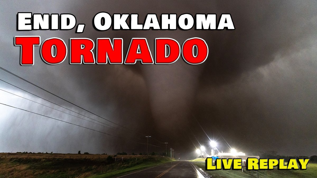 DanielShawAU's tweet photo. The Enid &amp; Braman Oklahoma tornado live stream replay is available and will be online for playback until we have released the full chase video. https://t.co/NmKTxAec5Z #okwx https://t.co/BV7rJtGQMj