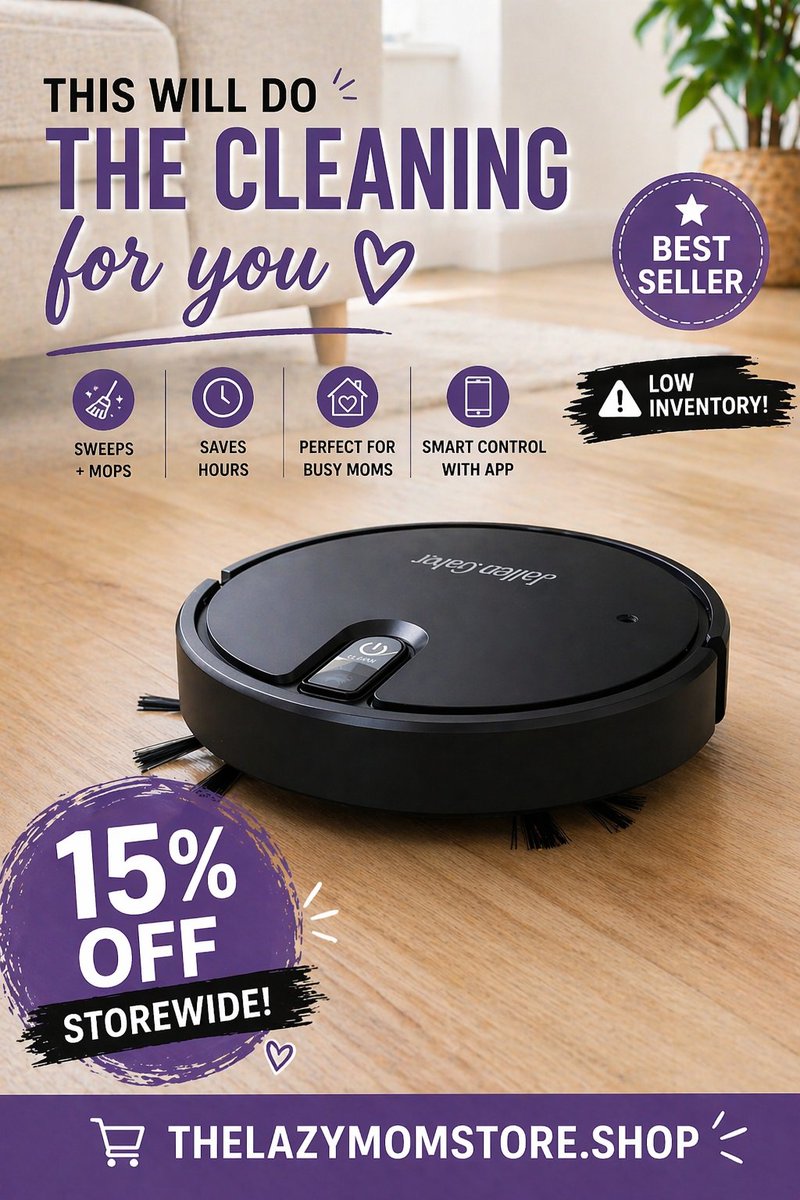 thelazymomdiary's tweet image. This vacuum really cleans for you…

Like actually 😭

15% OFF storewide 💜
Low inventory 🚨
thelazymomstore.shop

#cleaninghacks #cleaning #vacuum #bestseller #buythis #discount #lowinventory #support #mom #hacks