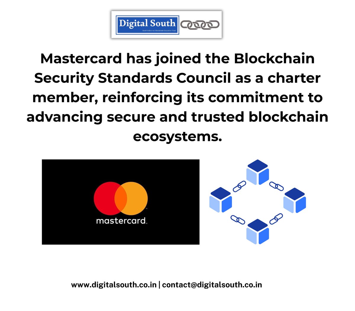 DigitalSouth12's tweet image. Mastercard has joined the Blockchain Security Standards Council as a charter member, reinforcing its commitment to advancing secure and trusted blockchain ecosystems.

#Blockchain #CyberSecurity #Mastercard #Web3 #DigitalAssets #CryptoSecurity #Fintech #Innovation #DataSecurity