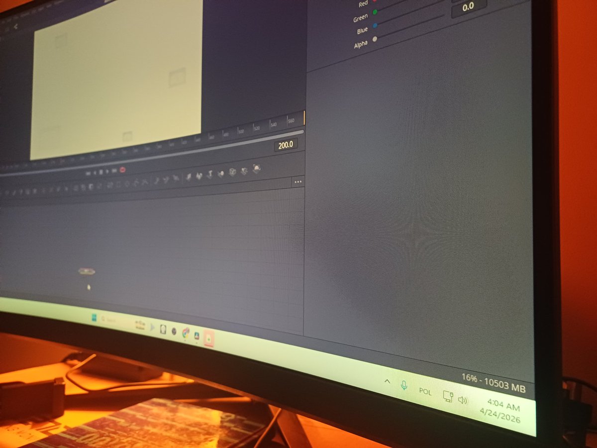 Working on a project from early morning