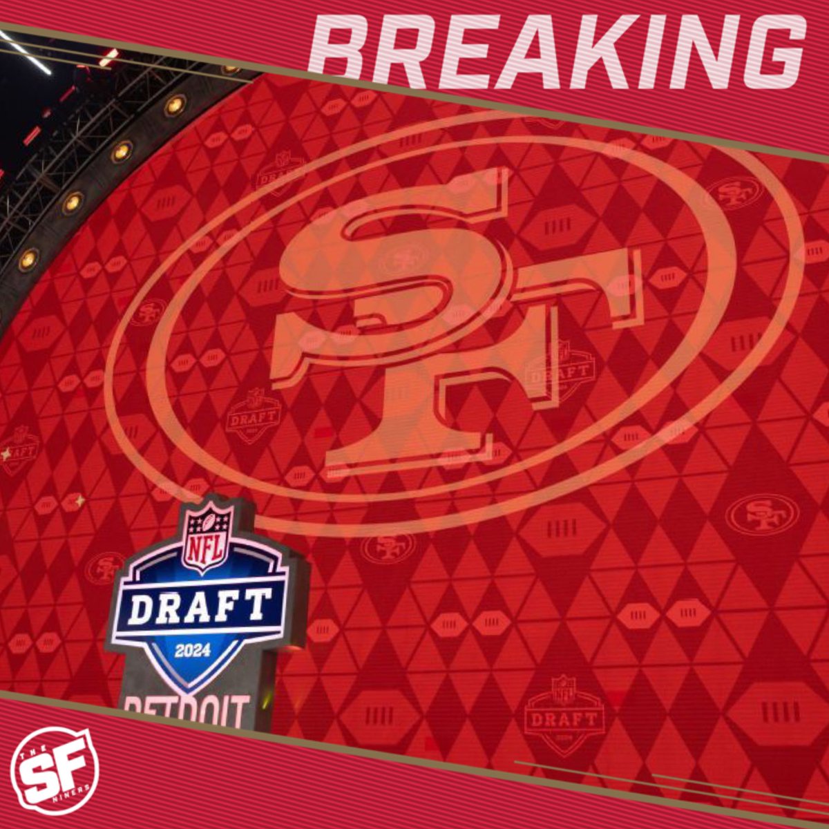 The #49ers remaining draft picks after round 1:

Rd 2 - Pick 33
Rd 2 - Pick 58 
Rd 3 - Pick 90 
Rd 4 - Pick 127 
Rd 4 - Pick 133 
Rd 4 - Pick 139
Rd 5 - Pick 179