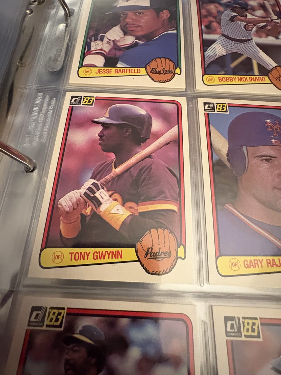 BobbySTL1936's tweet image. I was 9 when I 1st put this set together. 43 years later the set is in pages. Even found my checklist. I’m missing the Boggs and the Chicken card. It is here somewhere. Love putting my sets back in the binders. Love being able to look through the sets. #baseballcards