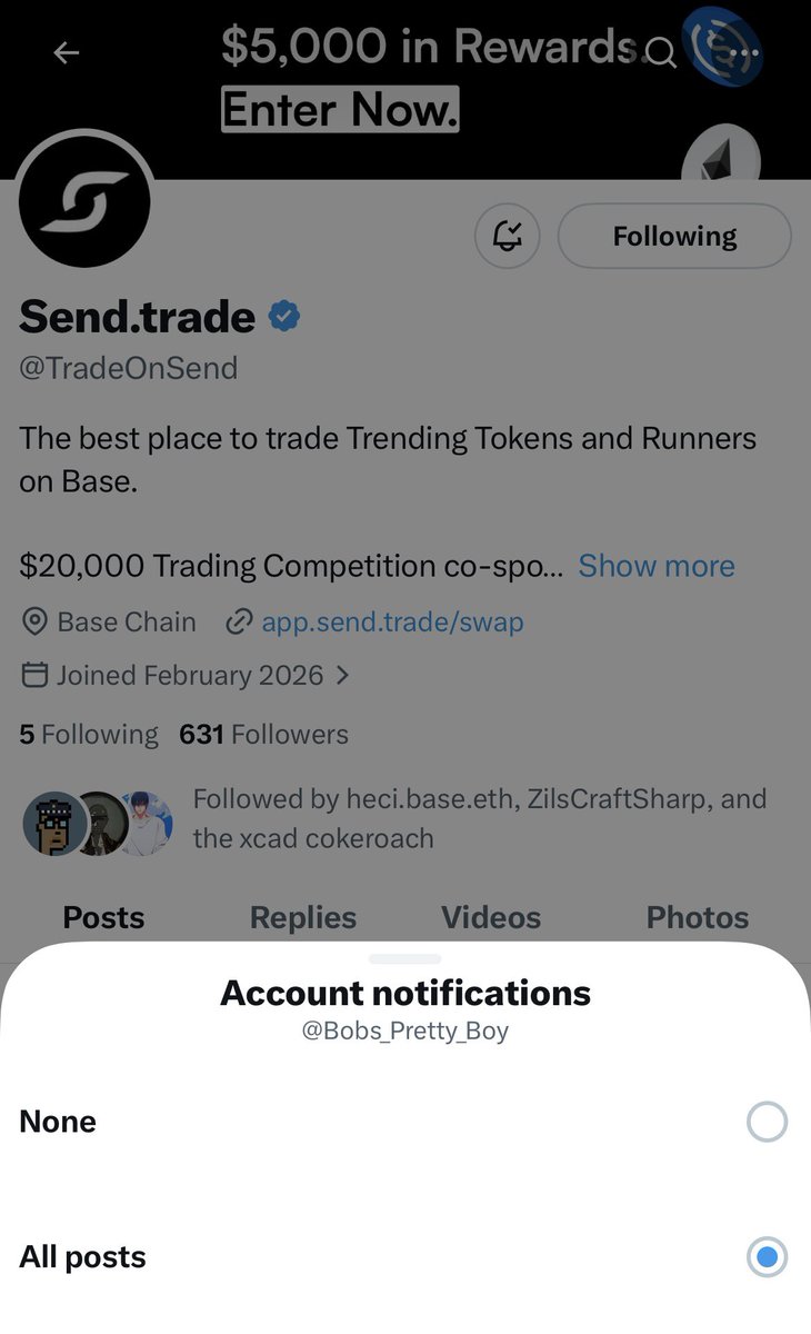Bobs_Pretty_Boy's tweet photo. @iamheci @TradeOnSend LFG🔥🔥 https://t.co/GdTsxxw18d
