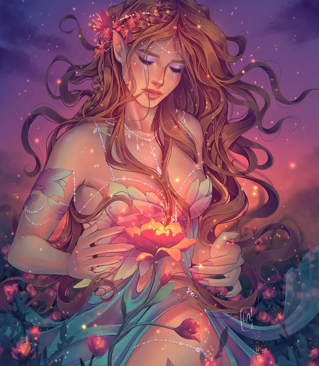 evaelains's tweet photo. elain in the dusk. ♡ https://t.co/wlxOlJpNt1