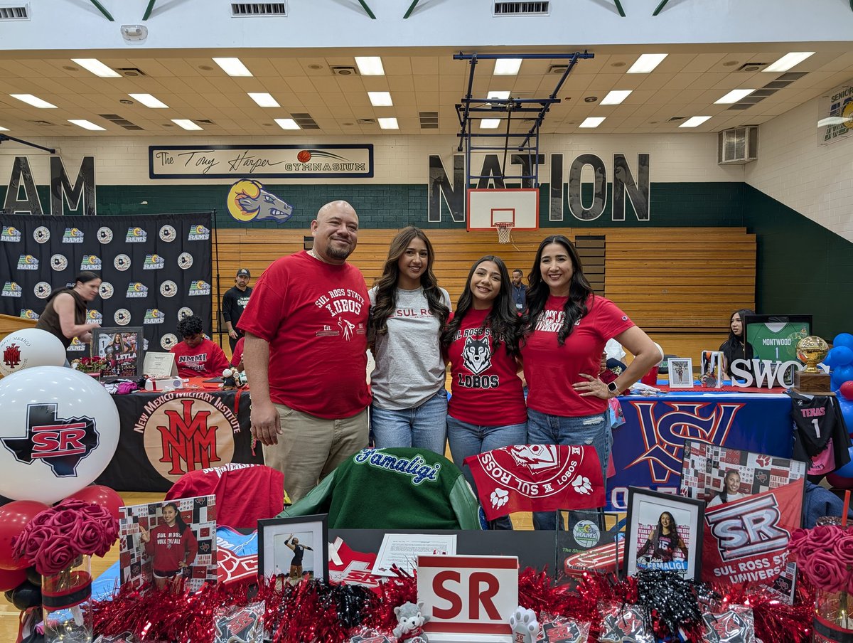 Coach_Fama's tweet photo. A very proud moment for our family today as Leilani signed her NLI to play volleyball at Sul Ross State University. A big thank you to everyone who came out to support her. #GoLobos https://t.co/hxG3gOJAEV