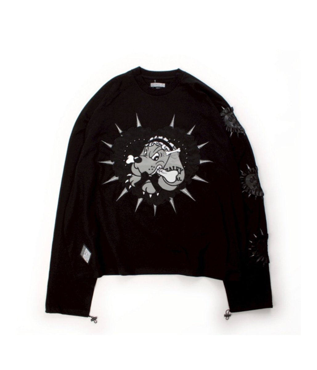 IMVAL × GALFY Doll Dog 大萌袖 L/S TEE [INK] 🖤IMVAL×GALFY🖤 Doll Dog 大萌袖 L/S TEE