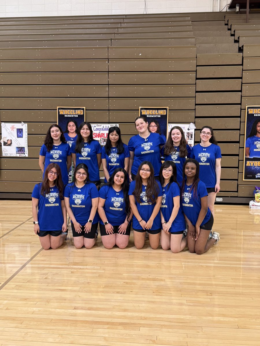 WHSactivities's tweet photo. Badminton celebrating 12 seniors! Thank you and good luck with the rest of the season as well as graduation.  We appreciate all that you have done for the program and WHS! Go Cats!  🏸🐱💙🙌🎓💥 https://t.co/eALt6LrUaS
