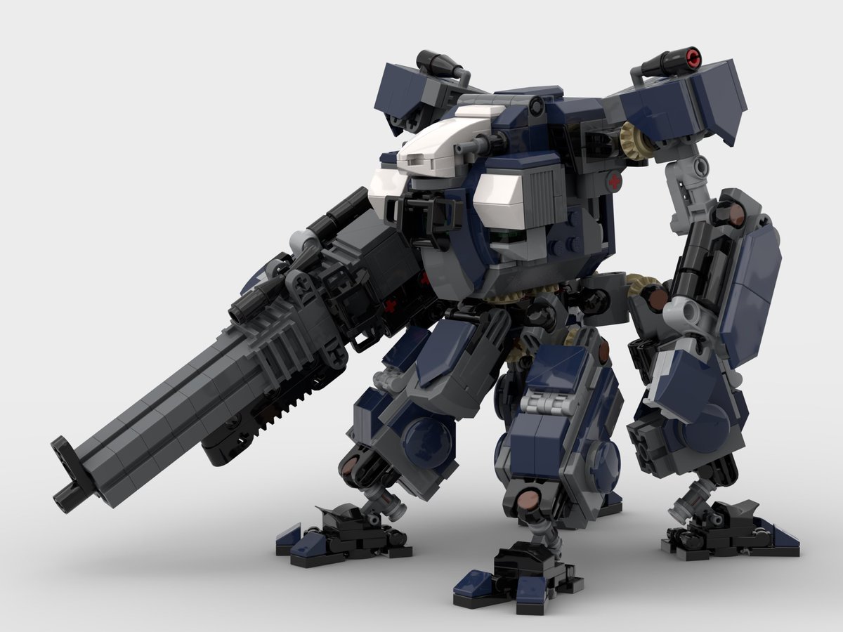EP0op8xSYSYWYhr's tweet image. 4脚戦闘用ロボの本体と武装をブラッシュアップ。
四つ脚の射手なので名前は「サジタリウス」
といいつつ後部脚を背中に配置してバックパックのようにする2脚形態もある。

#LEGO #MOC #レゴロボ