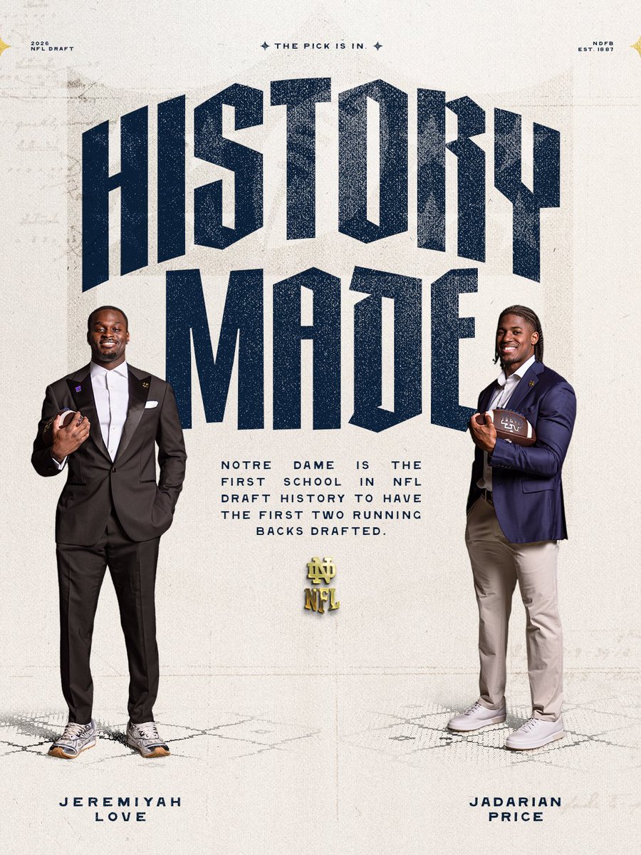 Notre Dame Football tweet media