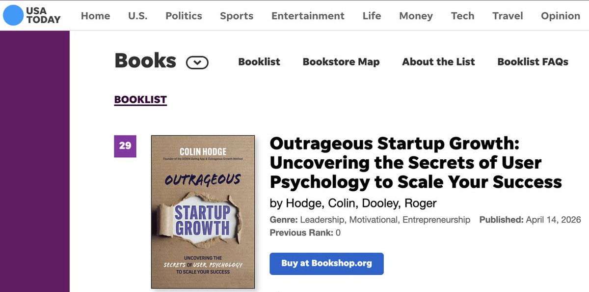 theDownApp's tweet photo. Huge milestone for our founder 👏
Outrageous Startup Growth just hit Top 10 in Business and Top 30 overall in the U.S.
This is only the beginning 🚀 https://t.co/MRBcsAZOBZ