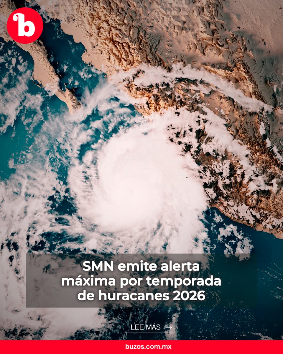 BuzosNoticias's tweet photo. SMN emite alerta máxima por temporada de huracanes 2026 🌀⛈️

Especialistas prevén mayores afectaciones en Guerrero, Michoacán, Colima, Jalisco y Baja California Sur.

Lee más: https://t.co/RTRU2uPAxC https://t.co/Ddb5kfAKxL
