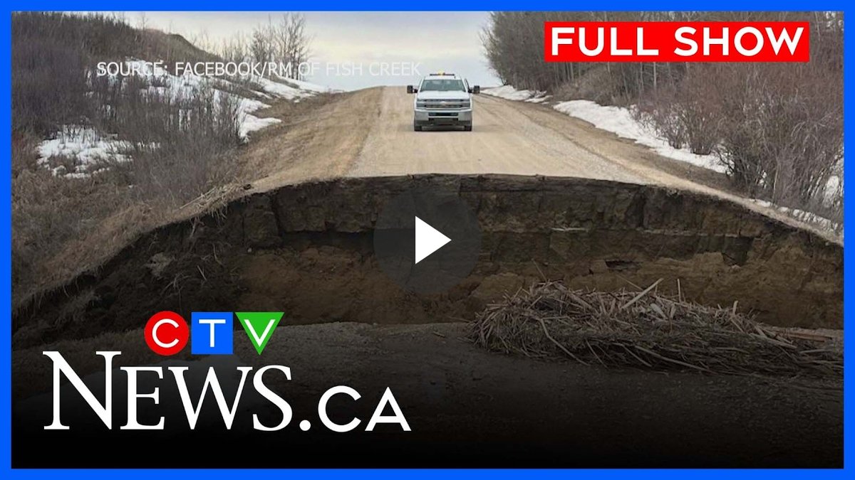 FineAndRich's tweet photo. Spring is destroying roads faster than potholes can fill.

Something’s melting nobody’s talking about.  

#Saskatchewan #SpringFlooding #WeatherAlert