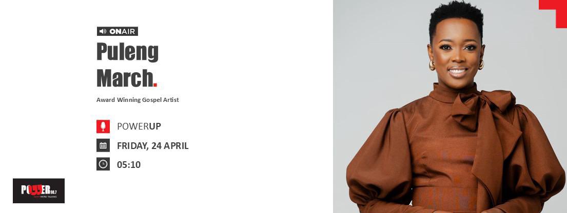 Powerfm987's tweet image. We are in conversation with Award winning Gospel Artist, Puleng March #POWERUp