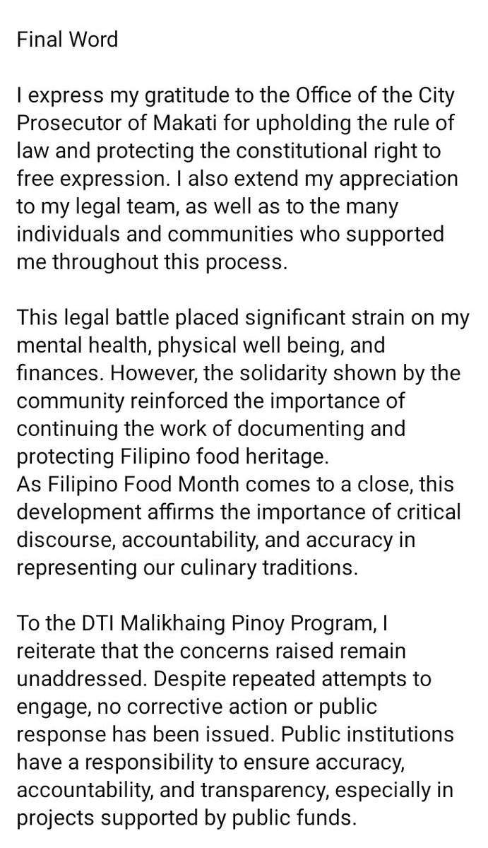 The Cyberlibel case against John Sherwin Felix/Localpedia was dismissed.