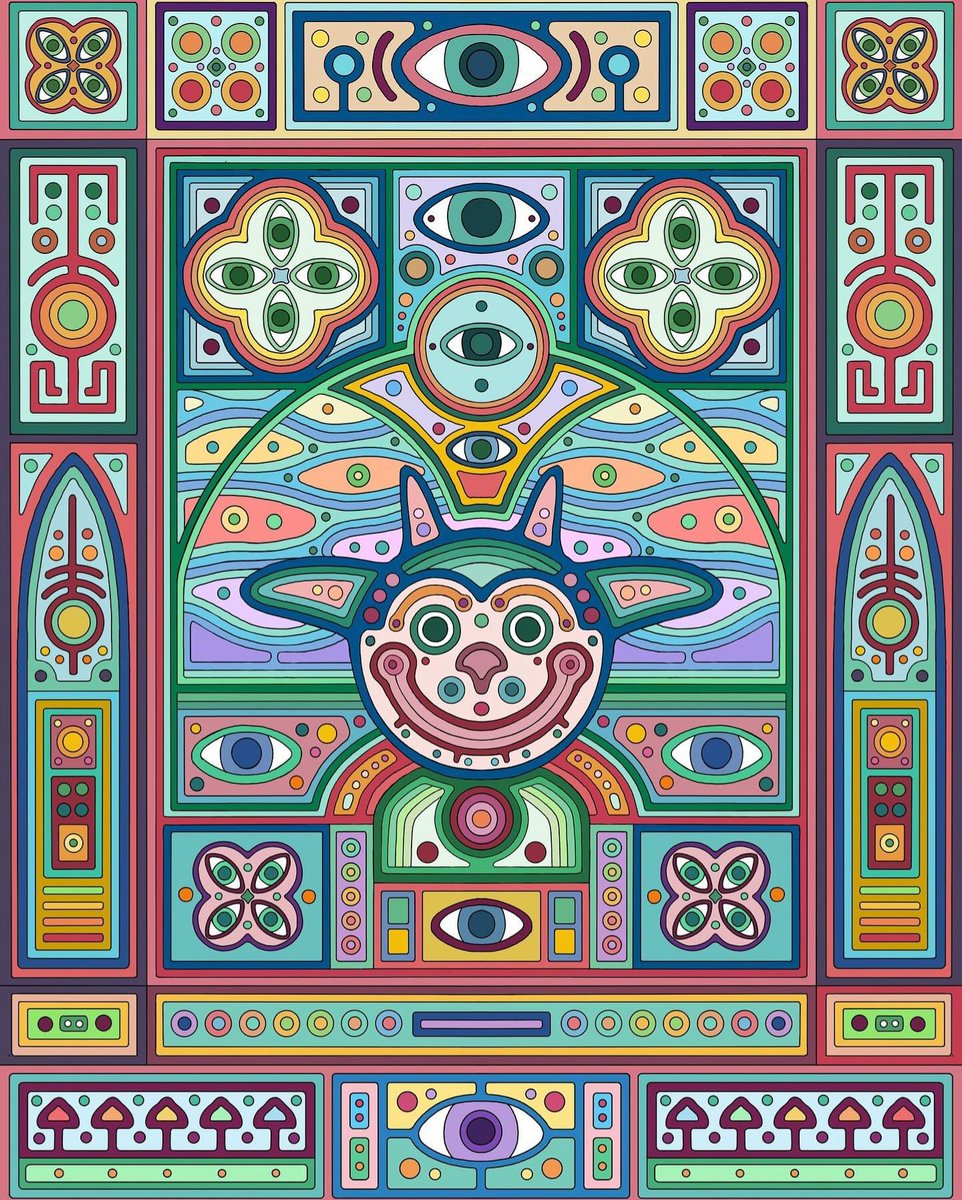 APsychedelics's tweet image. Greetings earthlings by @harrypackart1 😍🤩 #trippy