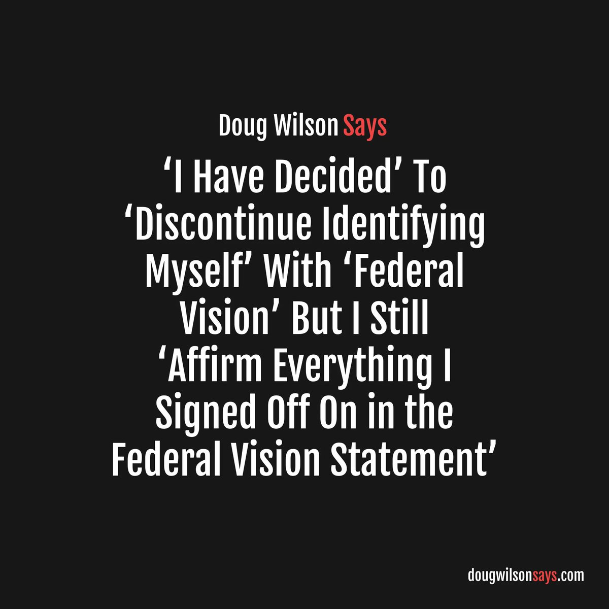dougwilsonsays's tweet image. Some reasons why Doug Wilson should be marked and avoided. #DougWilson #ChristianNationalism #Gospel