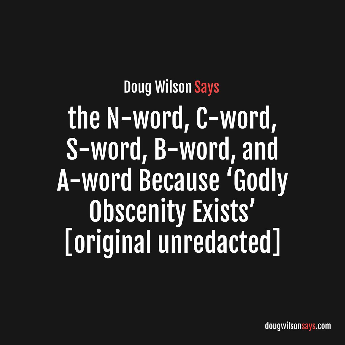 dougwilsonsays's tweet image. Some reasons why Doug Wilson should be marked and avoided. #DougWilson #ChristianNationalism #Gospel