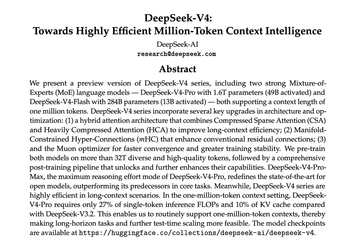 Deepseek Paper.pdf DeepSeek V4 paper is not out on Arxiv yet, but you can read it on Paper ...