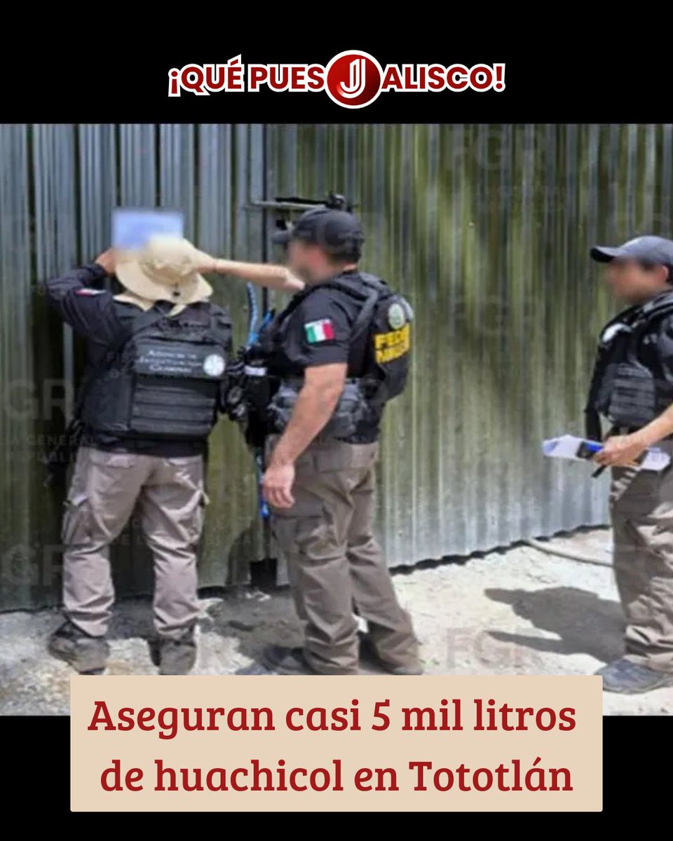 QPuesJalisco's tweet image. #Seguridad Huachicol… otra vez en Tototlán.
🚨Aseguraron casi 5 mil litros de combustible robado en un predio de Coina El Grande, tras detectar una toma clandestina conectada a una bodega.  
🚨No es menor: el municipio está entre los que más casos registra en #Jalisco