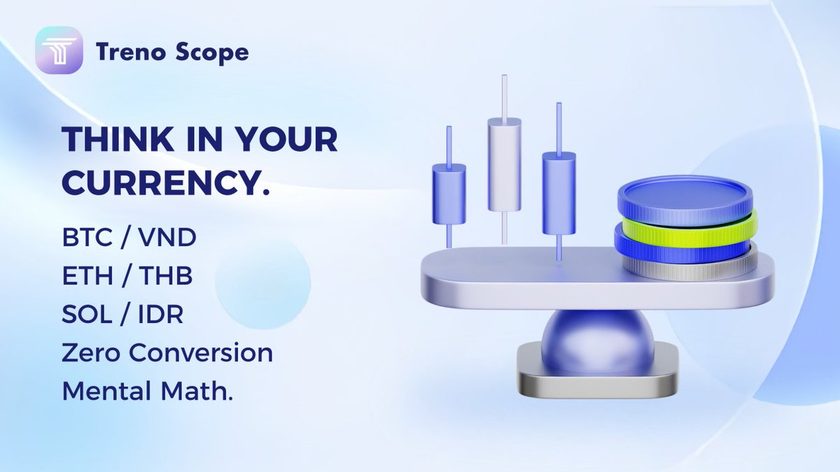 TrenoScope's tweet photo. Stop multiplying by 25,000 or 34 in your head.
Treno Scope is built for SEA. View real-time prices, charts, and portfolio values in VND, THB, IDR, or PHP.
Local context matters.
#VietnamCrypto #ThaiCrypto #IndoCrypto https://t.co/RY56vigaR6