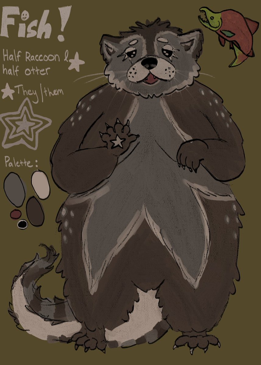 weeoowart's tweet photo. my fursona fish!!!!!!!!!!!!!!!!!!!!!!!!!!!!!!!!!!!! everybody say hi fish hello fish #furry #fursona #furrycommuniy https://t.co/hekESfqLje