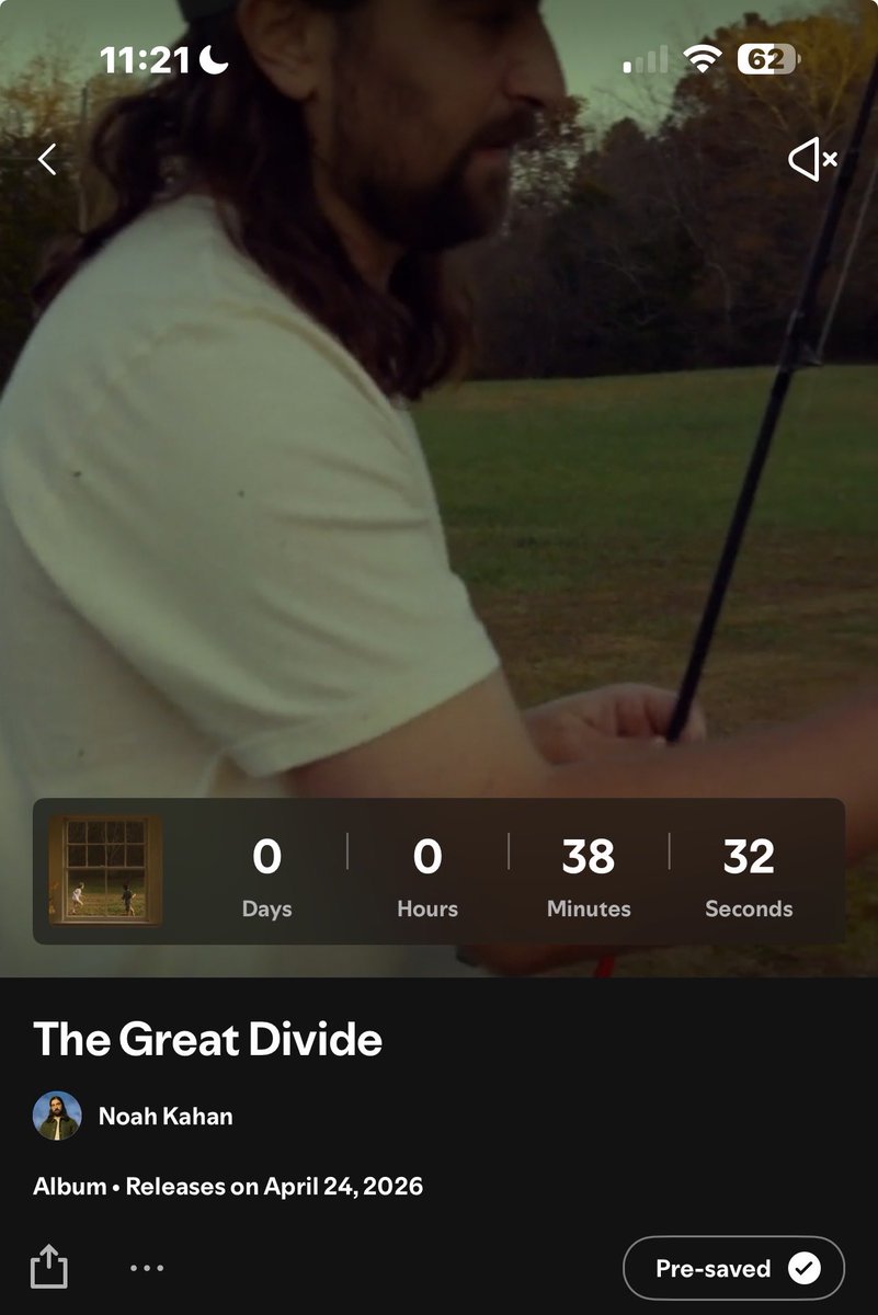 Dillons_Media's tweet image. 🚨TONIGHTS PLAN🚨
 
Patiently Wait Unil Midnight EST For The New @NoahKahan GREAT DIVIDE ALBUM RELEASE. ⏰

#newmusicfriday #noahkahn #noahkahanmusic #folkmusic