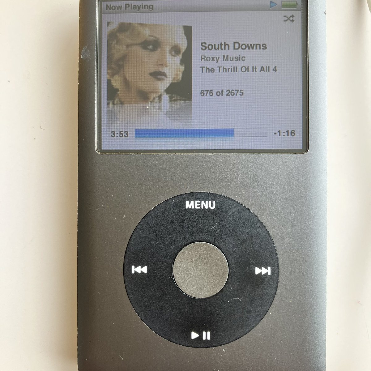 Sally_812's tweet image. 🎵South Downs _ @roxymusic 

#ipodclassic
#lunchtime 🍴
#roxymusic