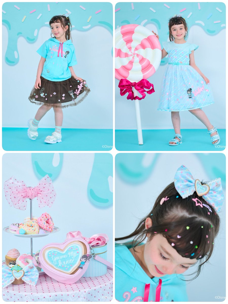 tdr_415's tweet image. ━━━━━━━━━━━━
#メゾピアノ
「シュガー・ラッシュ」
✎𓂃4月25日　販売開始

ラルフやヴァネロペなどがデザインされたキッズ向けアイテムがラインナップ⋆˙⟡

#Disney