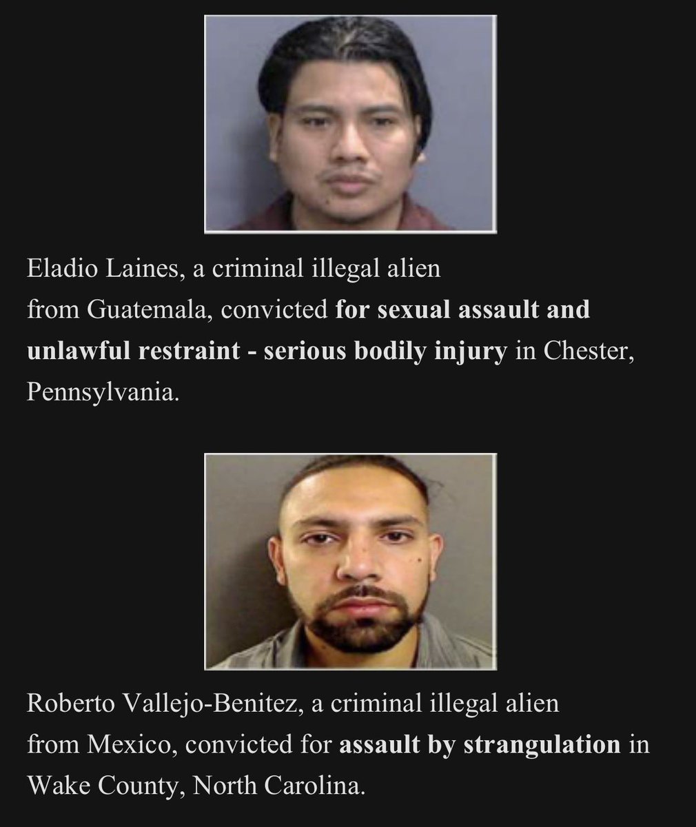 AliBradleyTV's tweet image. #EXCLUSIVE @DHSgov releases arrest details of who it considers the “Worst of the Worst” —Yesterday, @ICEgov nabbed these illegal immigrants convicted for crimes including aggravated sexual assault, lewd or lascivious acts with a child, assault by strangulation, and distribution