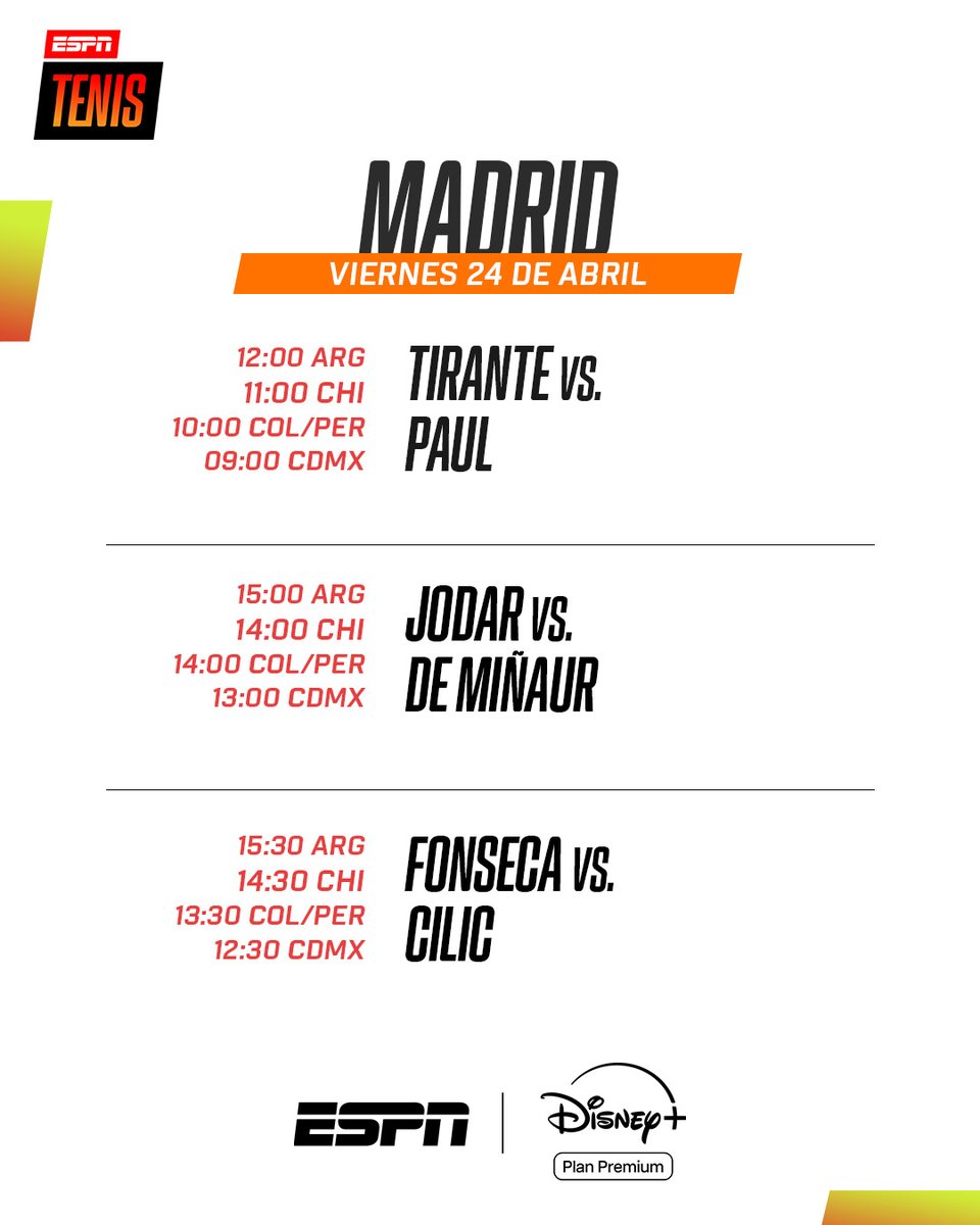 ESPNtenis's tweet image. 🔥 Se pone en marcha la segunda ronda en la Caja Mágica… ¡y debuta el N°1!

📺 Mirá #Madrid en el Plan Premium de Disney Plus.
