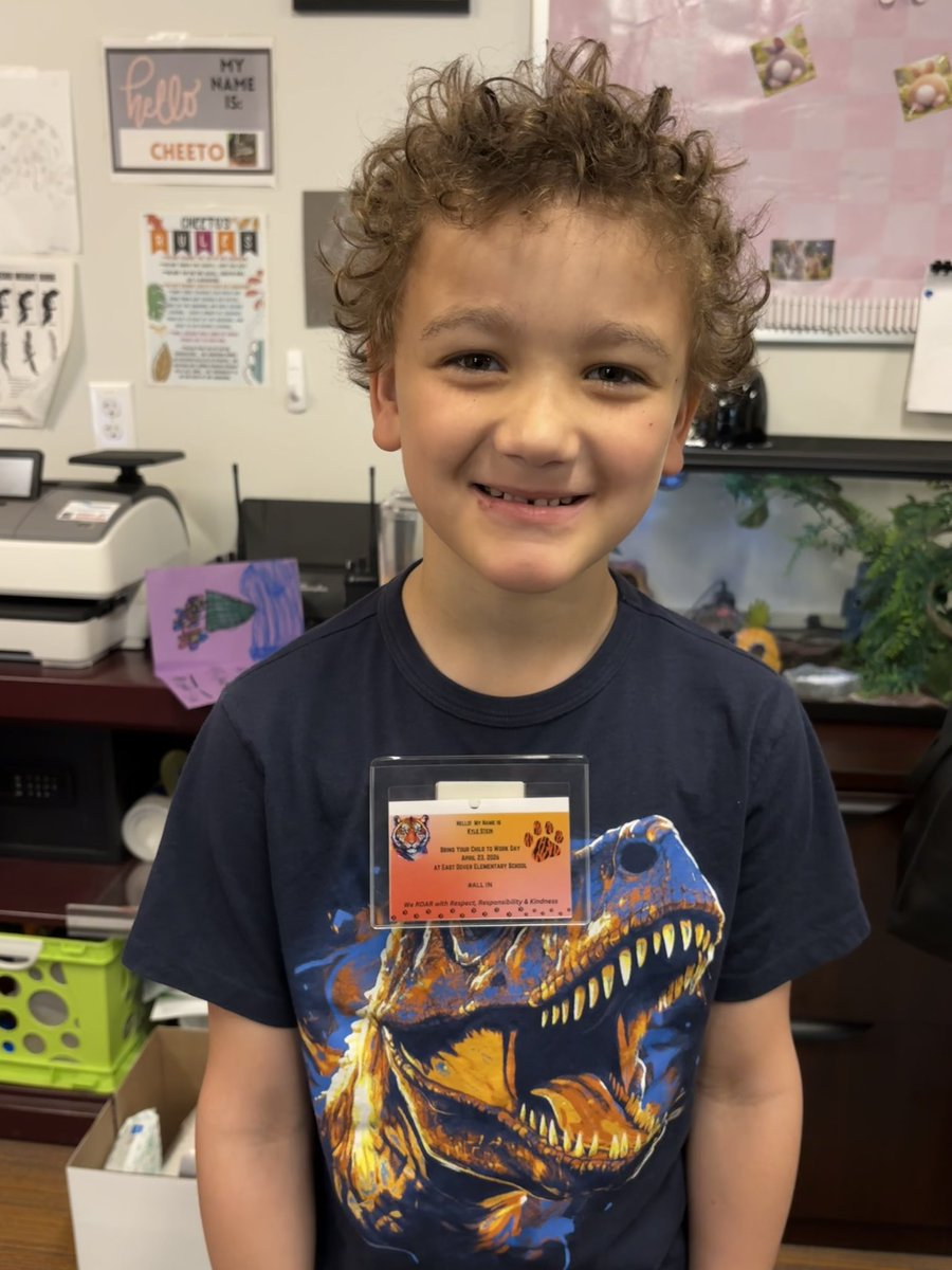 Principal_Stein's tweet photo. What a wonderful day, my very own were able to partake in our Take Your Child to Work Day activities! The team did a fabulous job organizing the days events and hosting our extended family! Can’t wait until next year ❤️ https://t.co/HUICVhkfps
