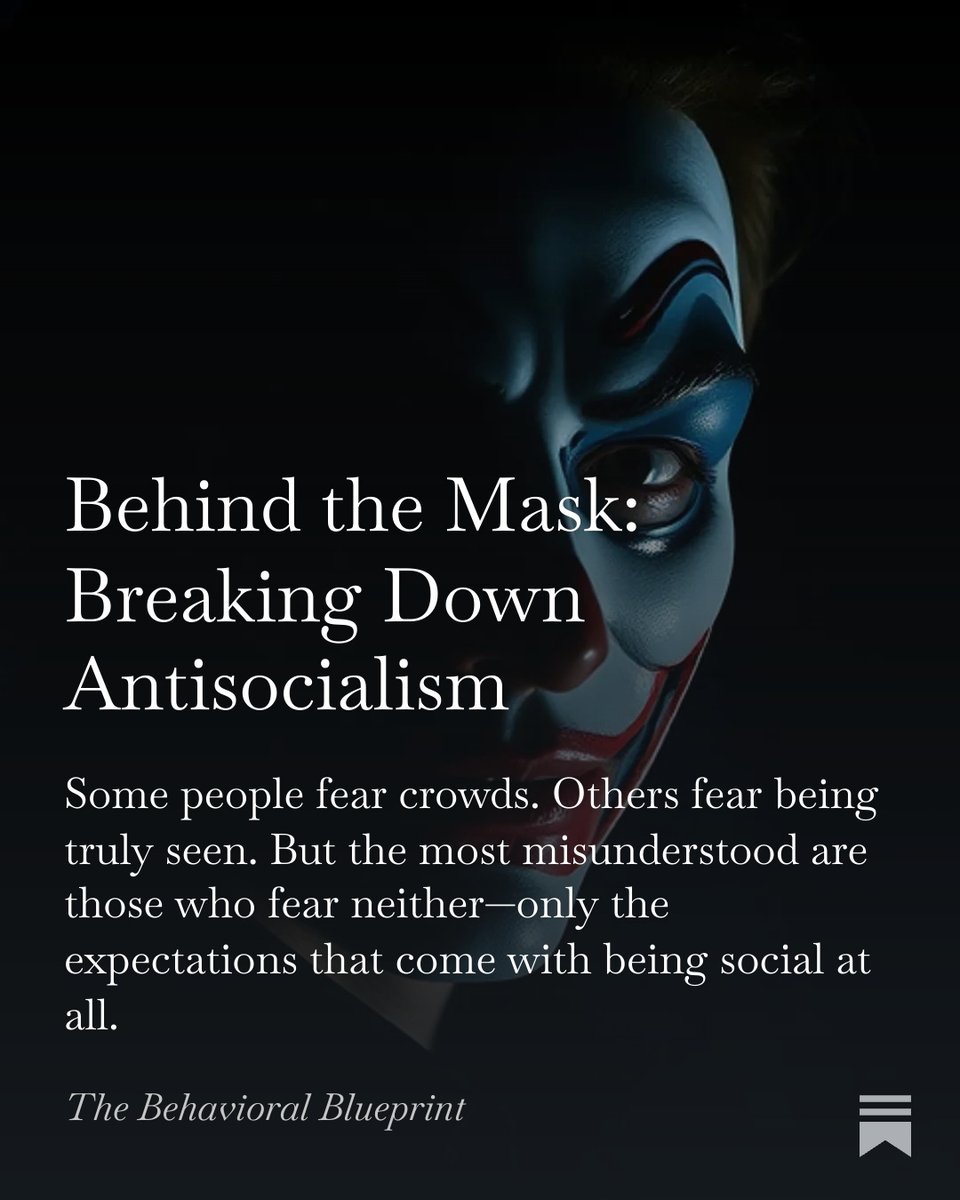 branthewise's tweet image. Are they intolerant of people or is there something a little darker behind the scenes? In this article, dive into the world of #antisocialism, with real-world accounts of possible reasons.

#blog #substackblog #writingcommunity #bloggingcommunity #psychology