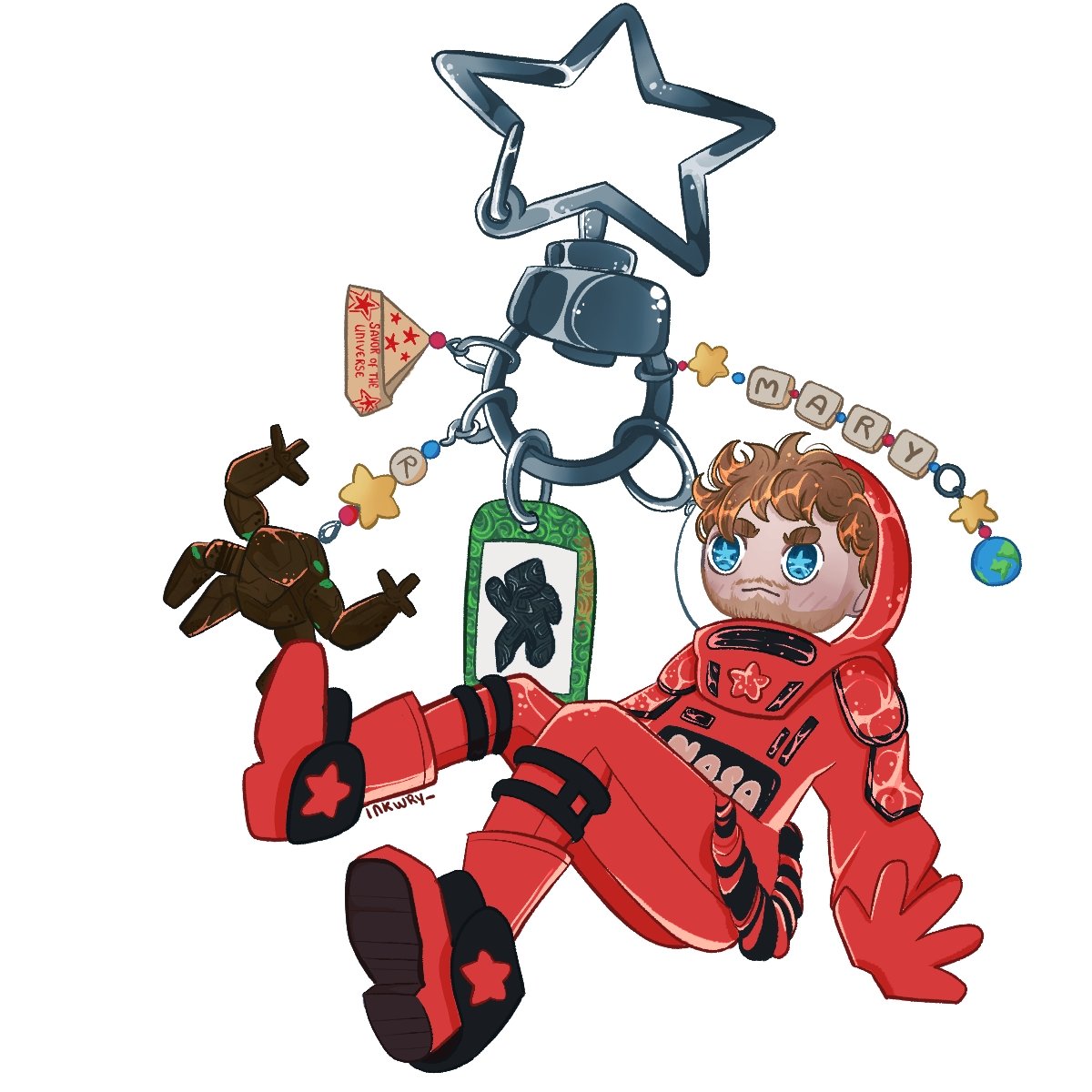 inkwry_'s tweet photo. fanart de Devoradores de estrelas / Project hail mary https://t.co/mrkMl03M9c