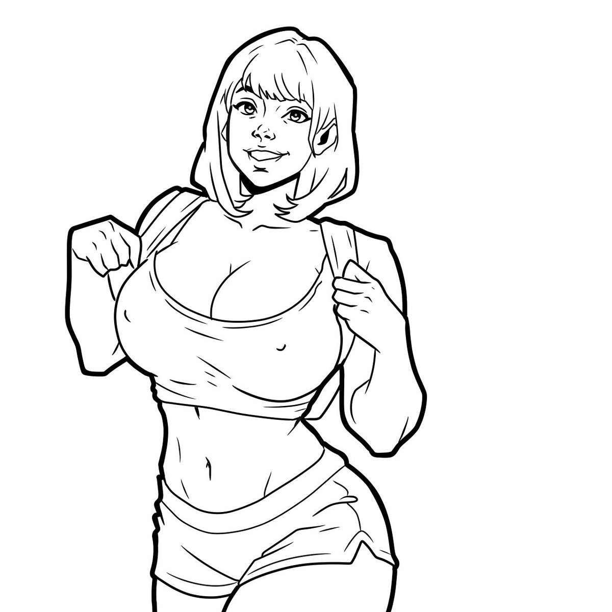 Sr_kake's tweet image. Para la próxima ya lo verán terminado.

#sfw #fanart #drawing #sketch #digitalart #pinup