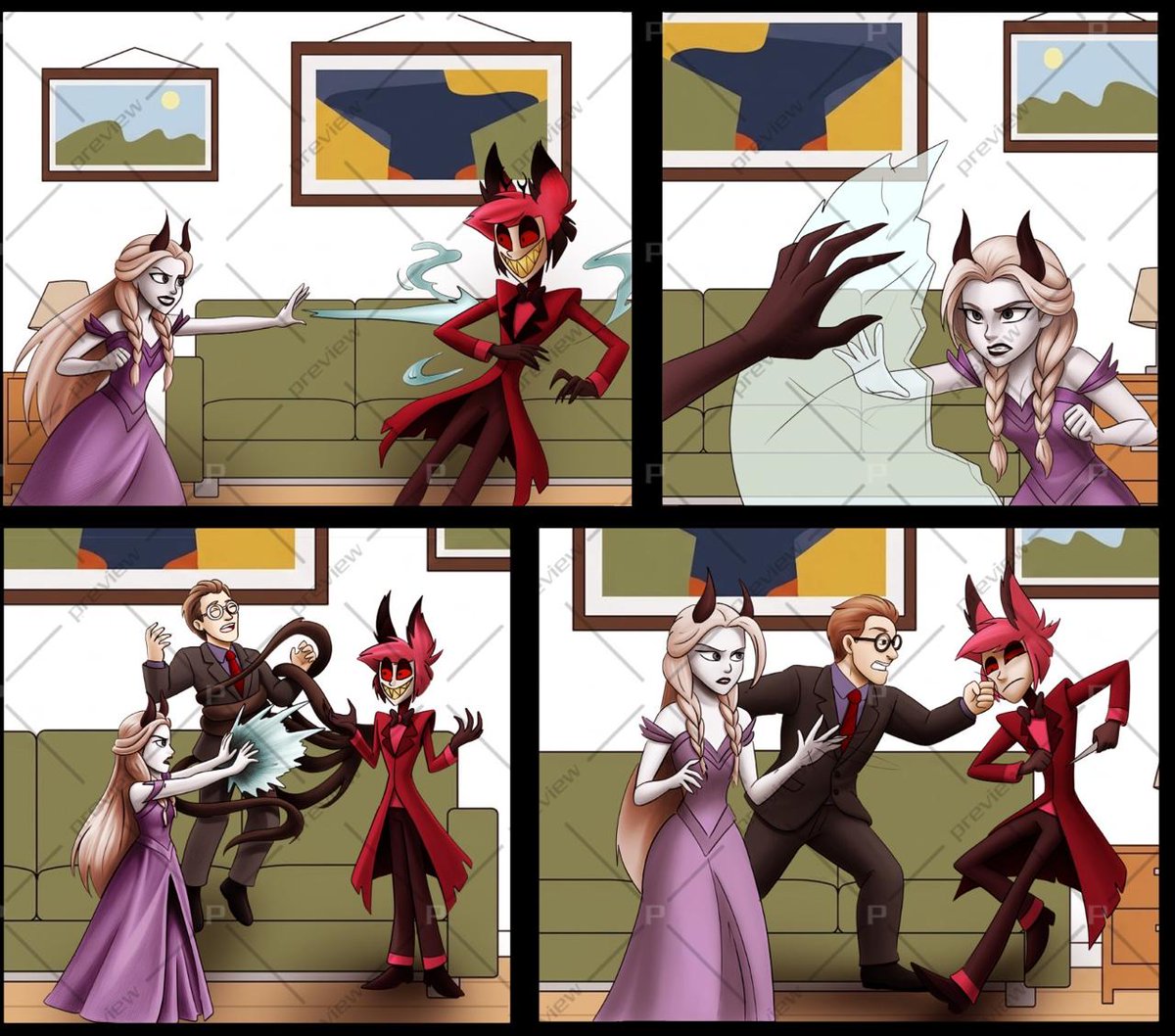 Ryan31522's tweet photo. When the Imp's got magic, the angels tremble 😈✨ComicArt #FanCreation #ArtOfTheDay #HellishVibes HelluvaBossForever #HazbinHotelFan #ImpsOfHell #HellYeah #HelluvaBossFanArt #HazbinHotel https://t.co/7ArzE0XfYD