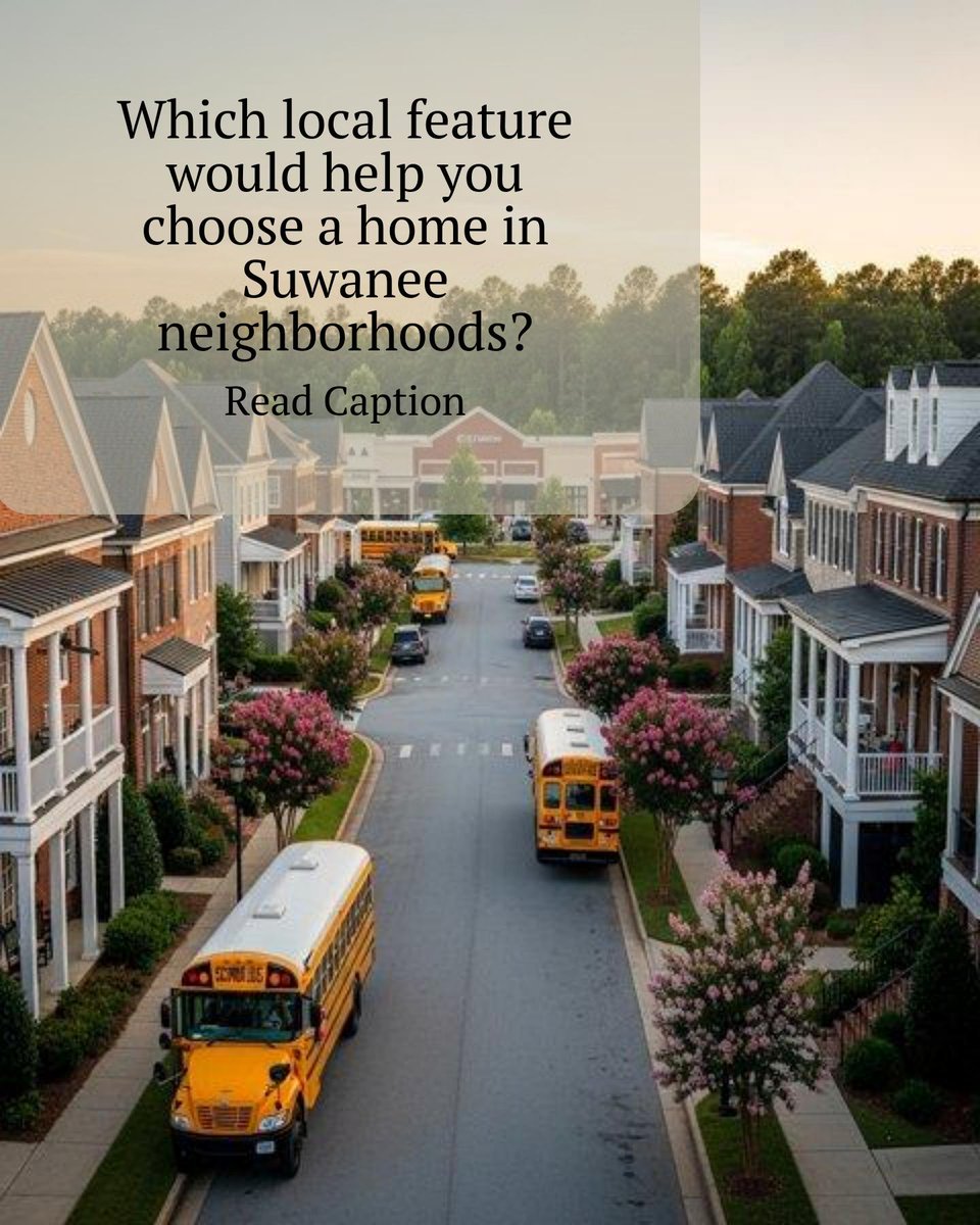 JollyGoodResult's tweet photo. Proximity to schools, parks, and shopping centers makes Suwanee neighborhoods stand out for families and retirees. Which local factor would tip your decision if you were buying here? 🏡✨ https://t.co/udiphRQgDC