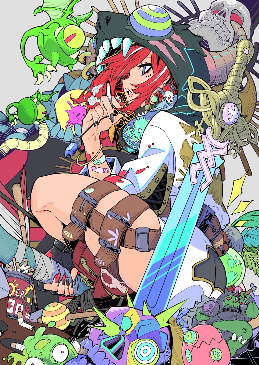 「お仕事募集!! 今すぐ着手可能です!! アイコン・ヘッダー・サムネイル・1枚絵イ」|鉄坊やのイラスト