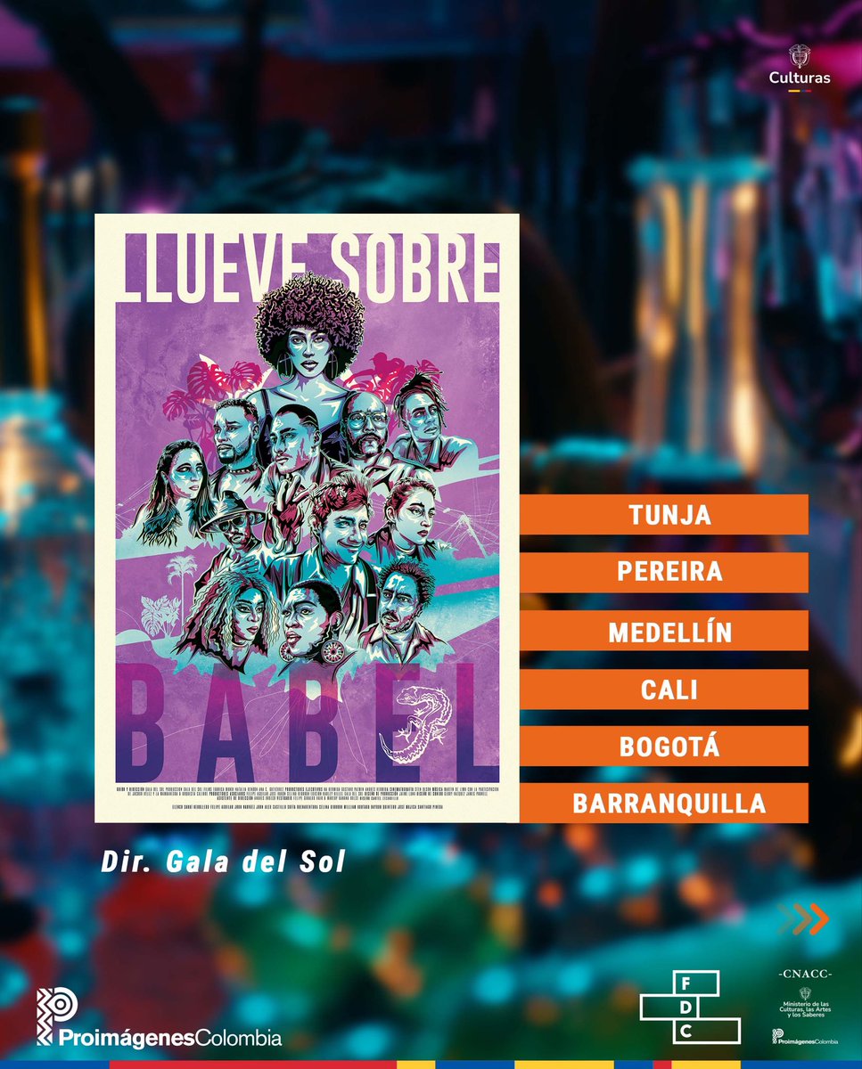 Proimagenes's tweet photo. 🍿 Durante el fin de semana, conozca las #PelículasColombianas disponibles en salas del país.

La cartelera incluye opciones para todos los gustos 🎞️

✨ Además, ya puede disfrutar los dos estrenos de esta semana:

🎬 Brigitte, Planeta B, un retrato íntimo de Brigitte Baptiste que invita a repensar el presente y el futuro del planeta.
🎬 Herencia: Los cantos de la tierra, una mirada a las tradiciones musicales del campo colombiano y sus raíces culturales.

Asistir a las salas de cine es una forma de participar en la circulación del #CineColombiano 💛💙❤️

📍 Consulte salas, horarios e información en https://t.co/adWmJganwC

#SomosFDC