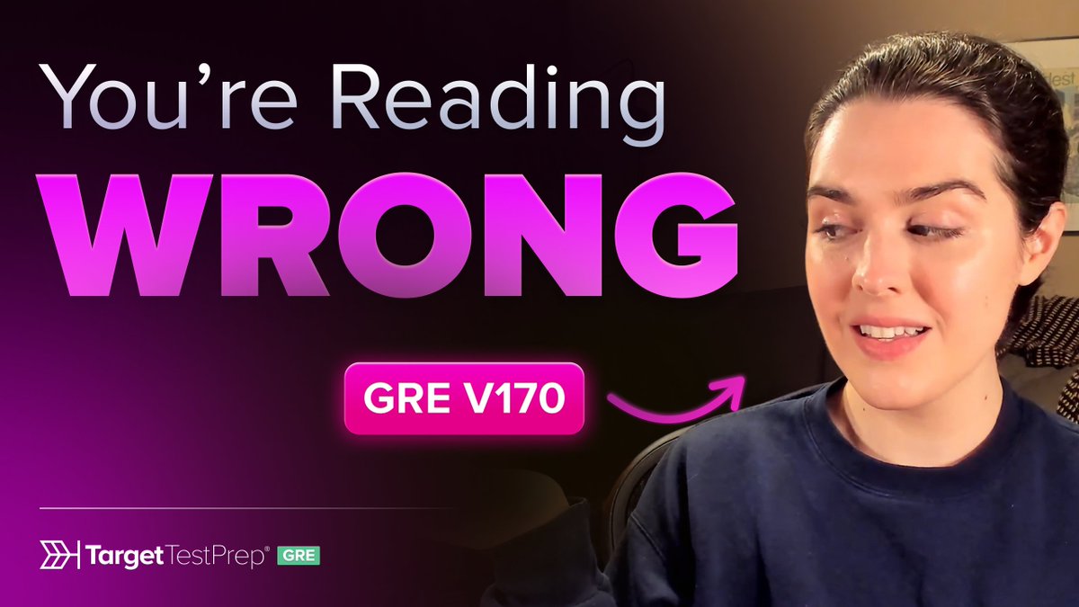 TargetTestPrep's tweet photo. Want a V170 on #GRE Verbal? In this video, Erika Tyler-John, a 339 GRE scorer, breaks down the single most important skill behind top Verbal scores: active reading. Watch the full video here: https://t.co/c3S0TLO85y #GREQuant #GREVerbal #GRETips #GREStrategies #TargetTestPrep https://t.co/WY796QfO3r