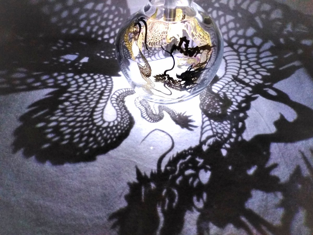 紙屋初瀬(カミヤ・ハセ)切り絵ボトルと幻想時計の人 tweet media