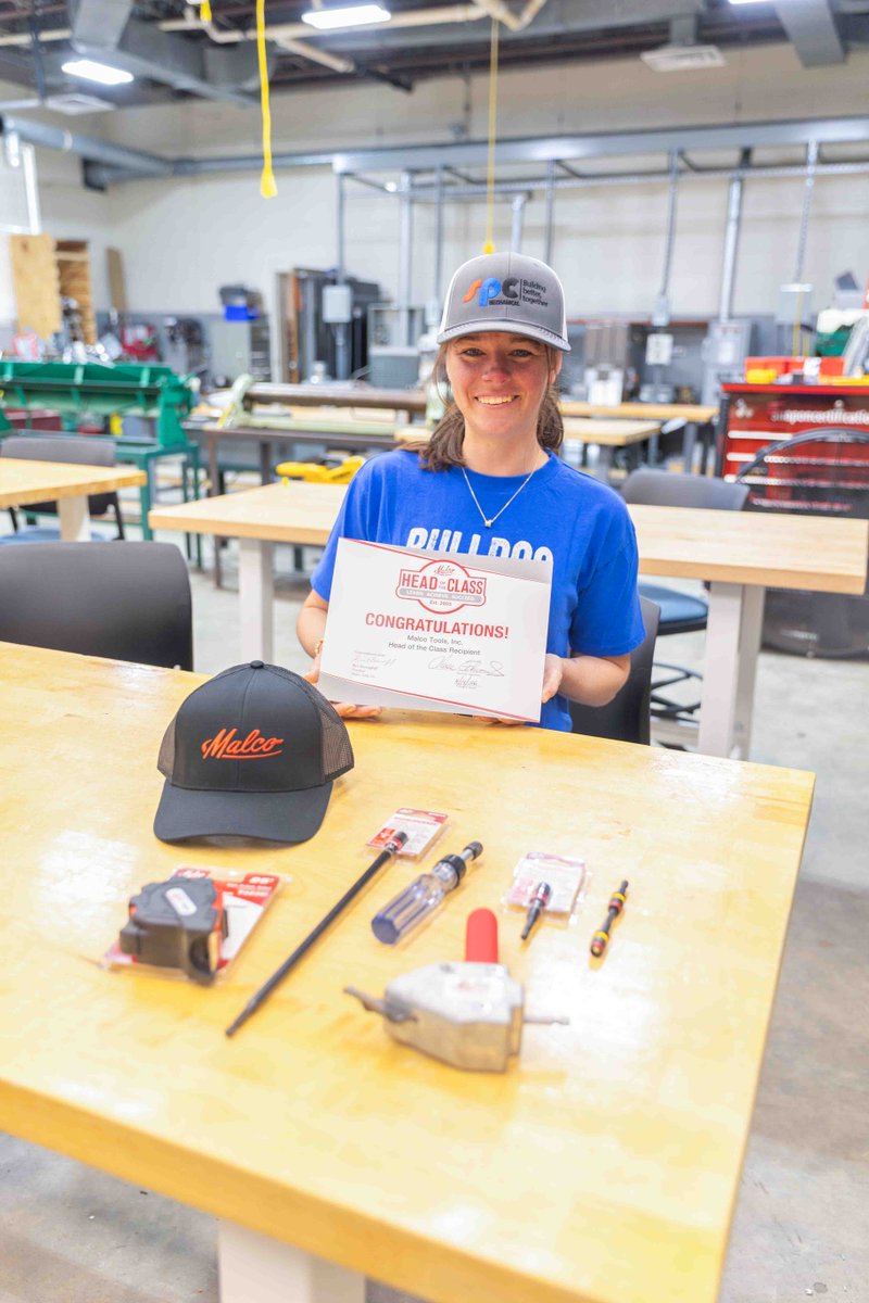 PittCC's tweet photo. Meet Sarah Kitchen โ HVAC student, trailblazer, and officially Head of the Class with a jaw-dropping 3.948 GPA.
Thanks to Malco Tools, Sarah was recognized with tools, merch, and a certificate honoring her as the very best in her class. #pittcc #HVAC #SkilledTrades https://t.co/IZVDbP1lCe