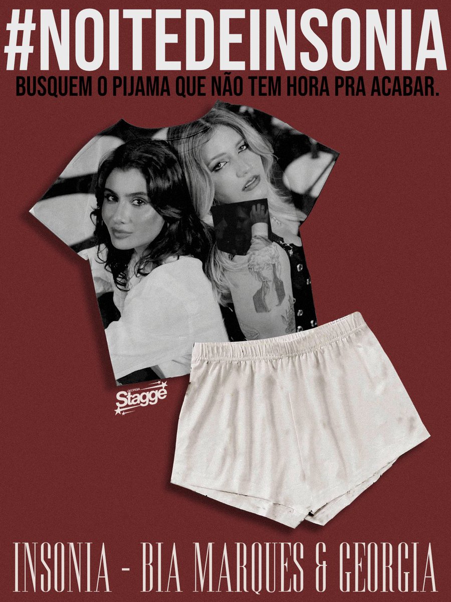 georgiastagge's tweet photo. NOSSA #NOITEDEINSONIA COMEÇOU!
Busquem os pijamas que não tem hora pra acabar 💋 https://t.co/3OUUc4bIHr